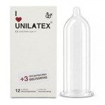 Презервативы Unilatex UltraThin/ультратонкие, 12 шт. + 3 шт. в подарок
