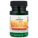 Swanson Vitamins, Фолат, 30 растительных капсул (1360 мкг DFE в 1 капсуле)