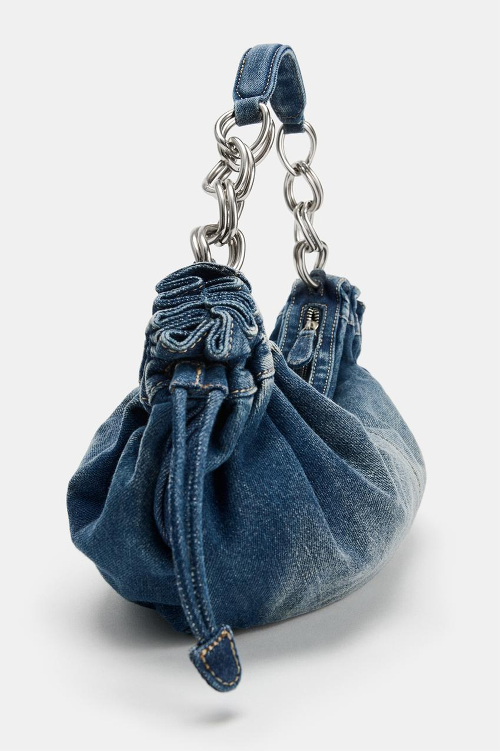 ZARA ДЖИНСОВАЯ СУМКА, ДЖИНСОВЫЙ СИНИЙ
