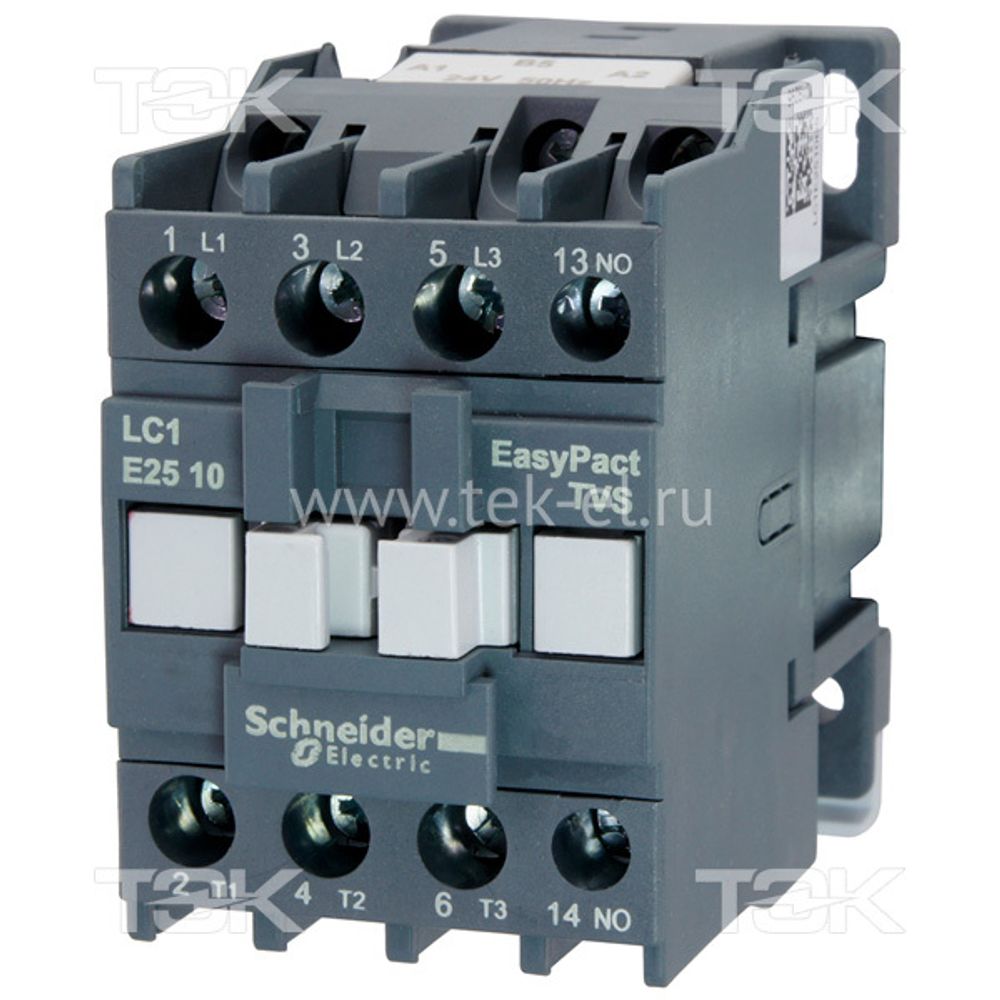 Контактор 3п 25А 1НО 220В AC TeSys E SchE LC1E2510M5 Контактор 3п 25А 1НО 220В AC TeSys E SchE LC1E2510M5