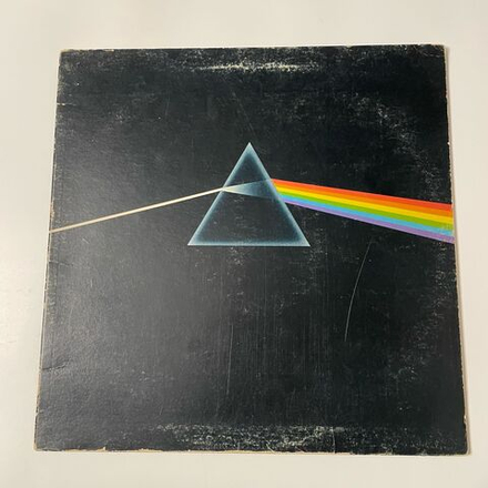 Винтажная виниловая пластинка LP Pink Floyd The Dark Side Of The Moon (США 1973) (Два Постера, Две Открытки) Полный Комплект