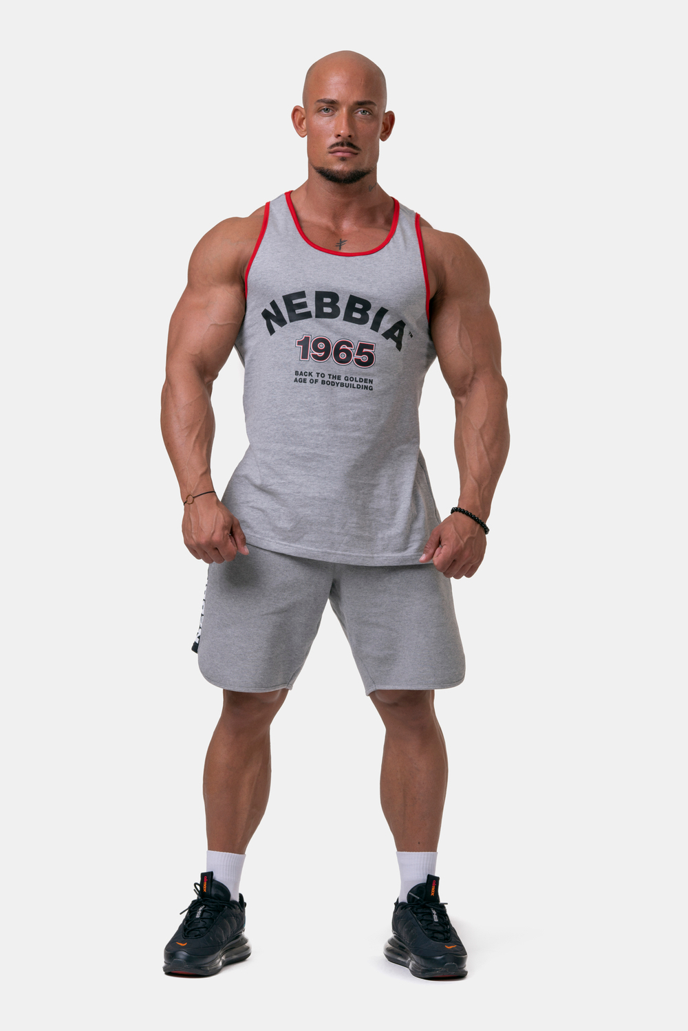 Майка OLD-SCHOOL MUSCLE TANK TOP 193 Серая
