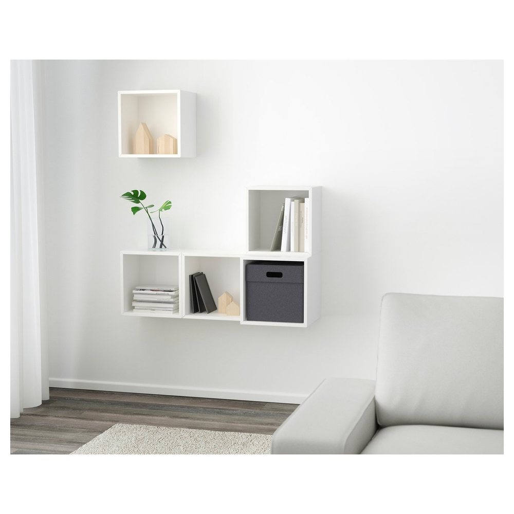 IKEA EKET  (ИКЕА ЕКЕТ)  -  Комбинация настенных шкафов - белый 105x35x120 см