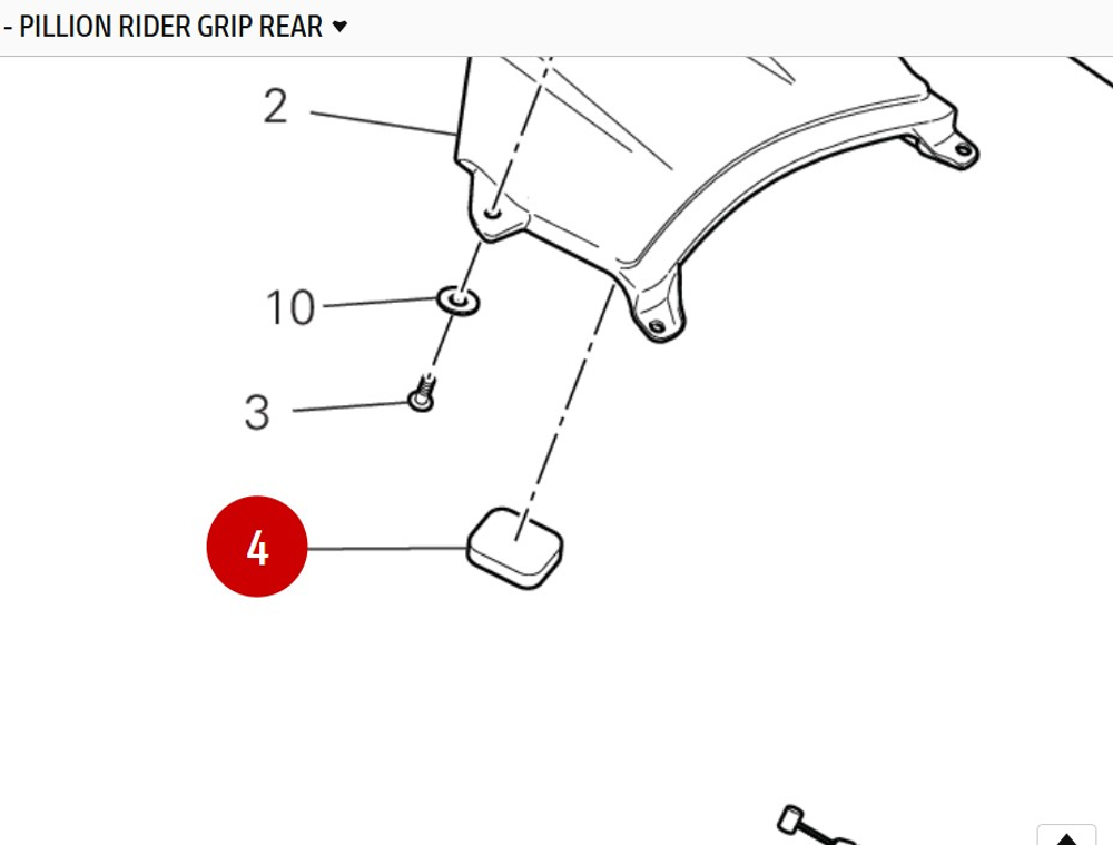 Ducati Демпфер-накладка 86613071A