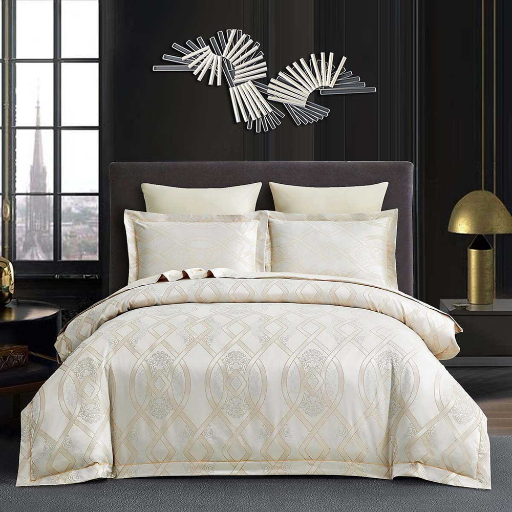 Постельное белье семейное Arya home Majestik Gavin Бамбук