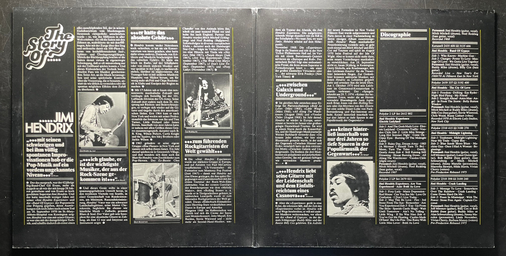 Jimi Hendrix ‎– The Story Of Jimi Hendrix 2LP (Германия 1978г.)