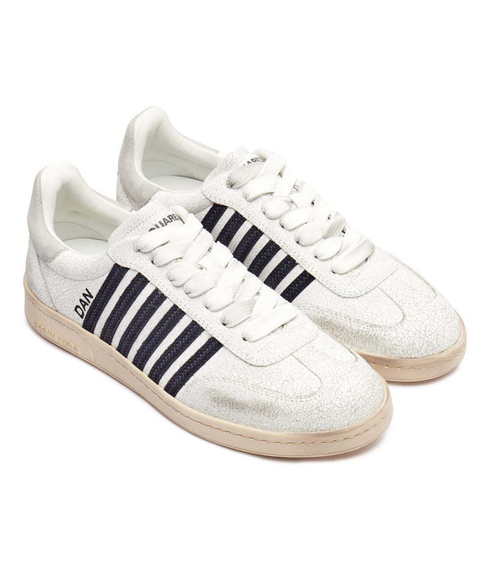 Кожаные кроссовки boxer Dsquared2 - белый(SNM0364 43107846)
