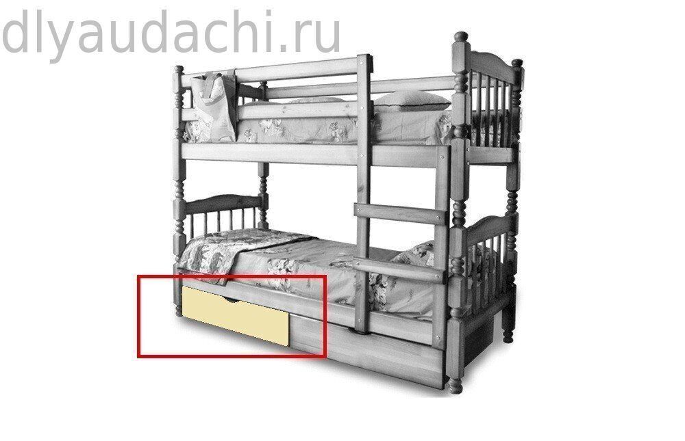 Ящик к кровати "Людмила Люкс 1" тонированный
