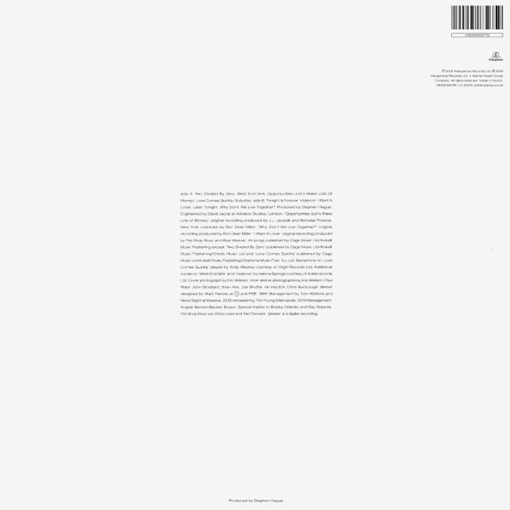 Pet Shop Boys / Please (LP)