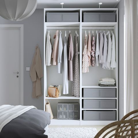 Кофр IKEA SKUBB (СКУББ), Серый, 69х55х19 см