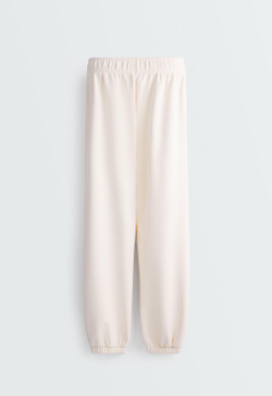 OYSHO Брюки Jogger свободного кроя из модала с начесом, светлый экрю