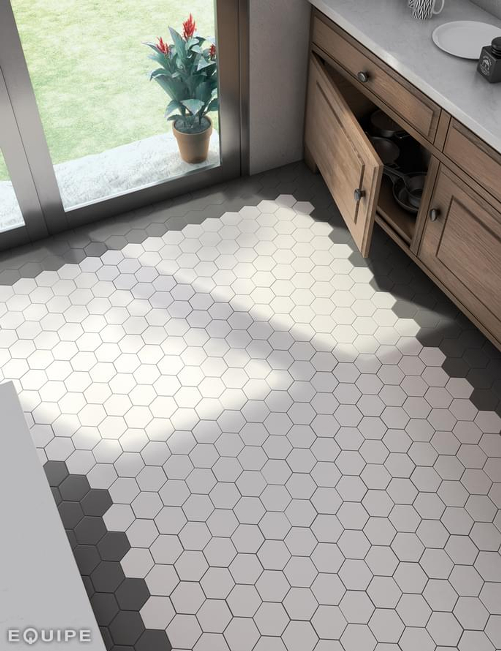 Equipe Scale Hexagon White Matt 10.7x12.4