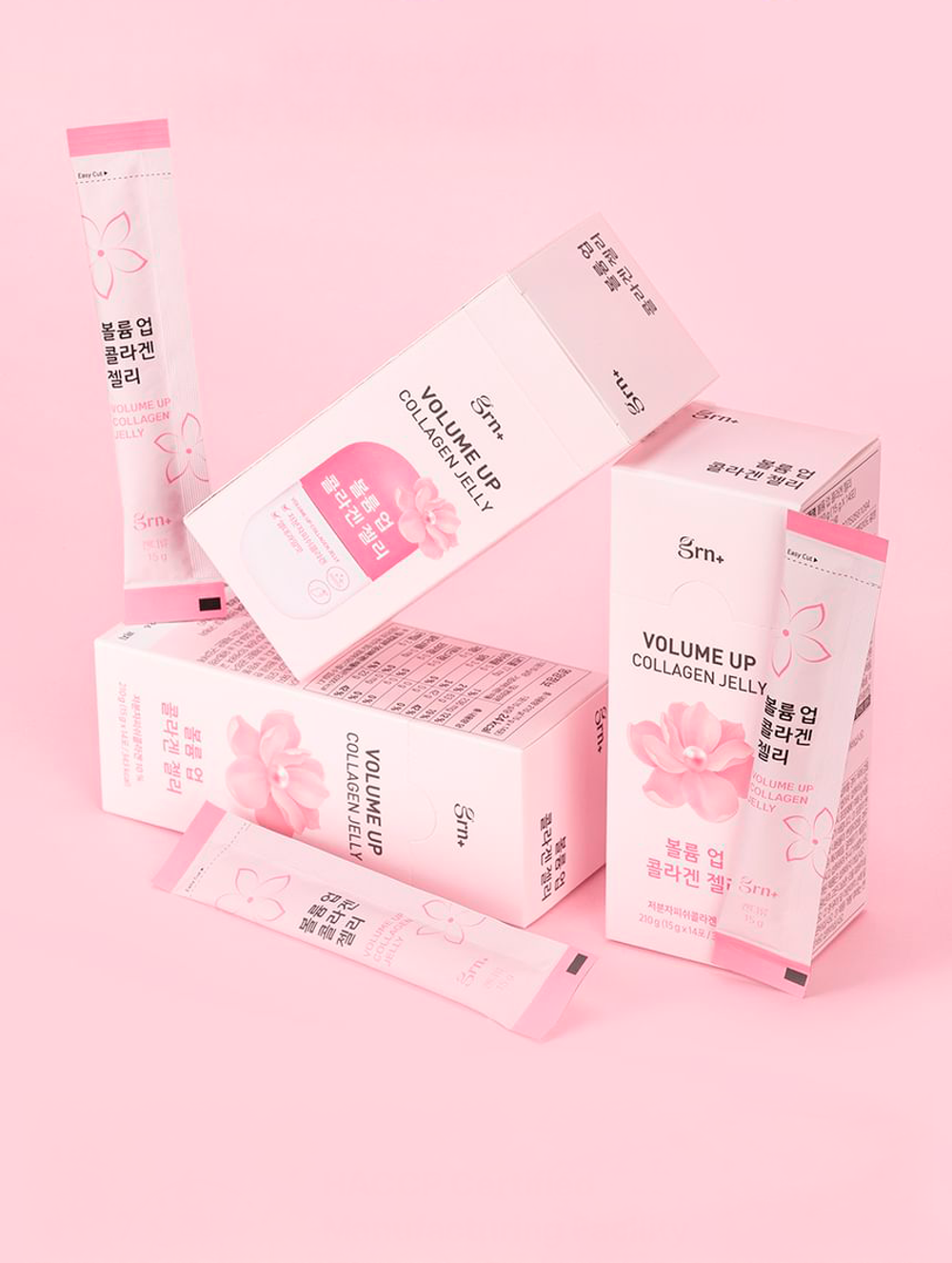 GRN+ [Повредилась упаковка] Volume Up Collagen Jelly (15 г * 14 шт)