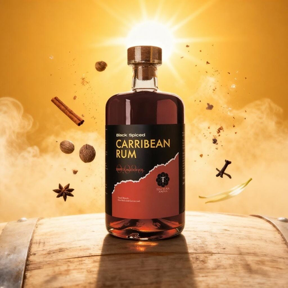 Напиток ром безалкогольный CARRIBEAN RUM 0,7л Tinctura Anima