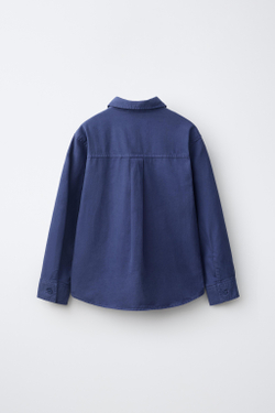 ZARA РУБАШКА С ВЫШИВКОЙ, ЯРКО-СИНИЙ