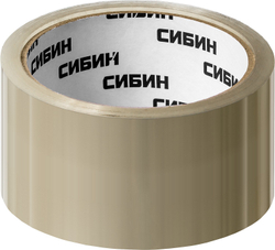 СИБИН 48 мм, 50 м, 40 мкм, прозрачная, клейкая лента (12055-50-20)
