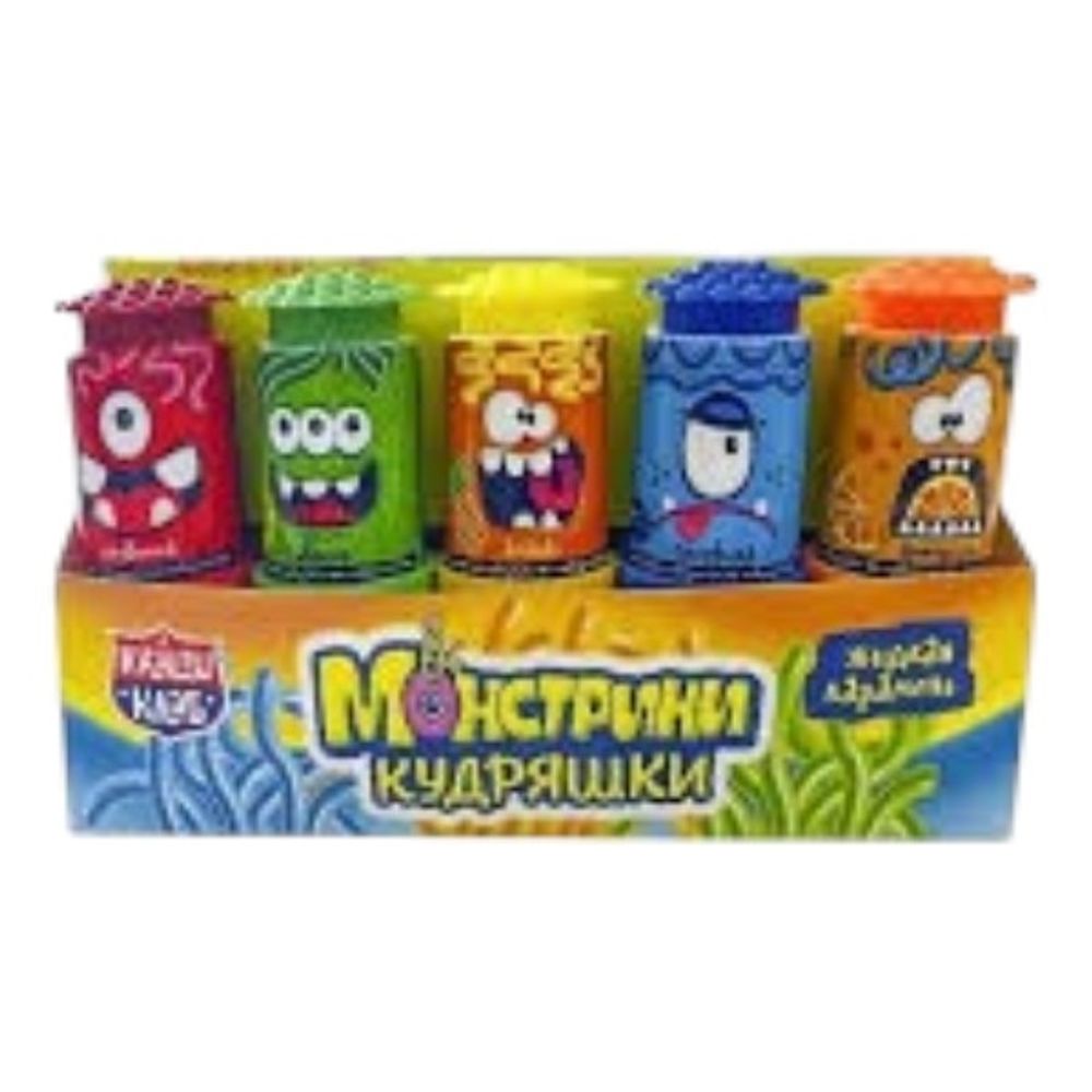 Жидкая карамель "Монстрики кудряшки" Ассорти 12*30*8гр