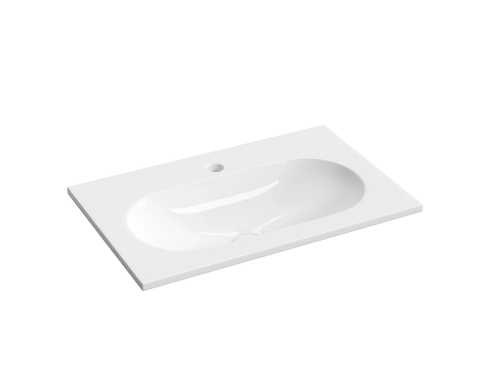 Раковина накладная Ceramicanova Калиста (Calista) 610x395x120 без перелива, белый, CN6092