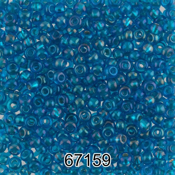 Бисер Preciosa 10/0 (2.3 мм), 500 г, 67159 (Ф586) голубой