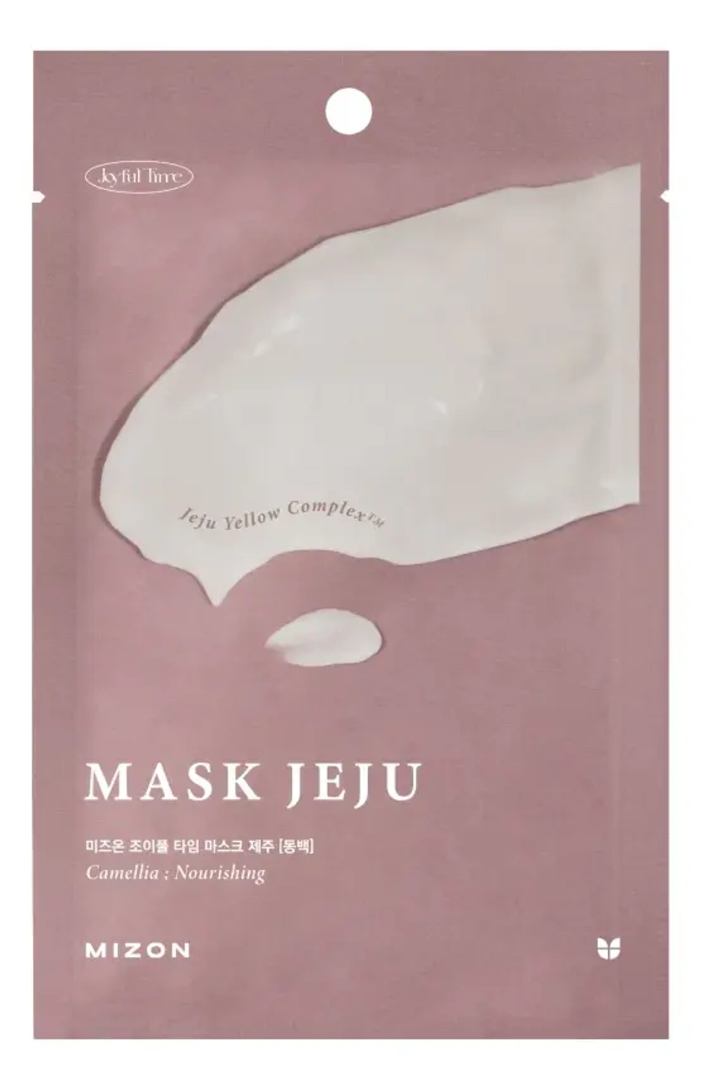 MIZON Питательная тканевая маска для лица с экстрактом камелии - JOYFUL TIME MASK JEJU [CAMELLIA] ,23мл