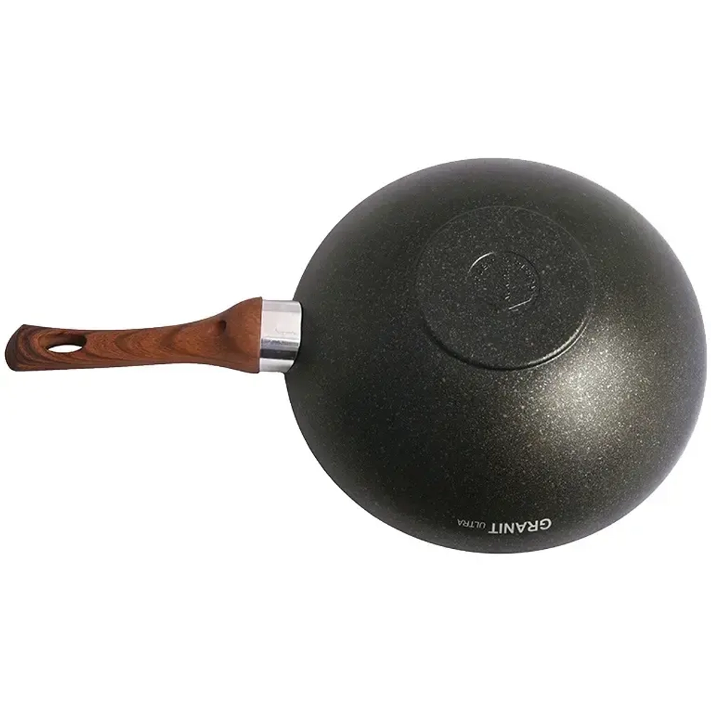 Сковорода Wok 28*9,5см с ручкой «Granit ultra» (original) свкго280а
