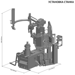SIVIK КС-508А Про Шиномонтажный станок суперавтомат, с инверторным приводом и центральным зажимом