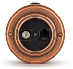 Розетка информационная RJ45+TV (CAT.5E), черная, Старая Медь VINTAGE-BRASS 40405-3