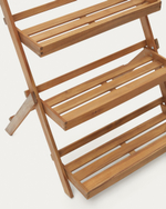 Victora Уличный стеллаж из массива акации 70 x 85 см