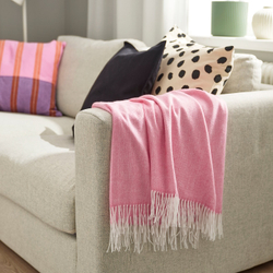 IKEA HOLMVI  (ИКЕА ХОЛМВИ)  -  Плед - розовый 120x160 см