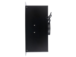 Вытяжка кухонная Quin-60 (BLACK) черный, D150мм, 1200м3/ч, полновстраиваемая, мотор 230Ватт, металл 60см, кнопочное управл.(MACBI)
