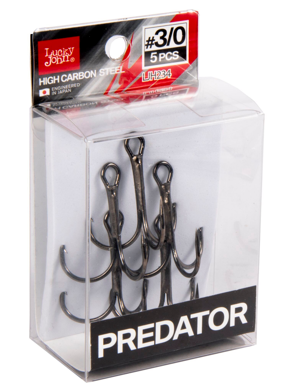 Крючки-тройники Lucky John PREDATOR LJH234 №3/0, 5 шт.