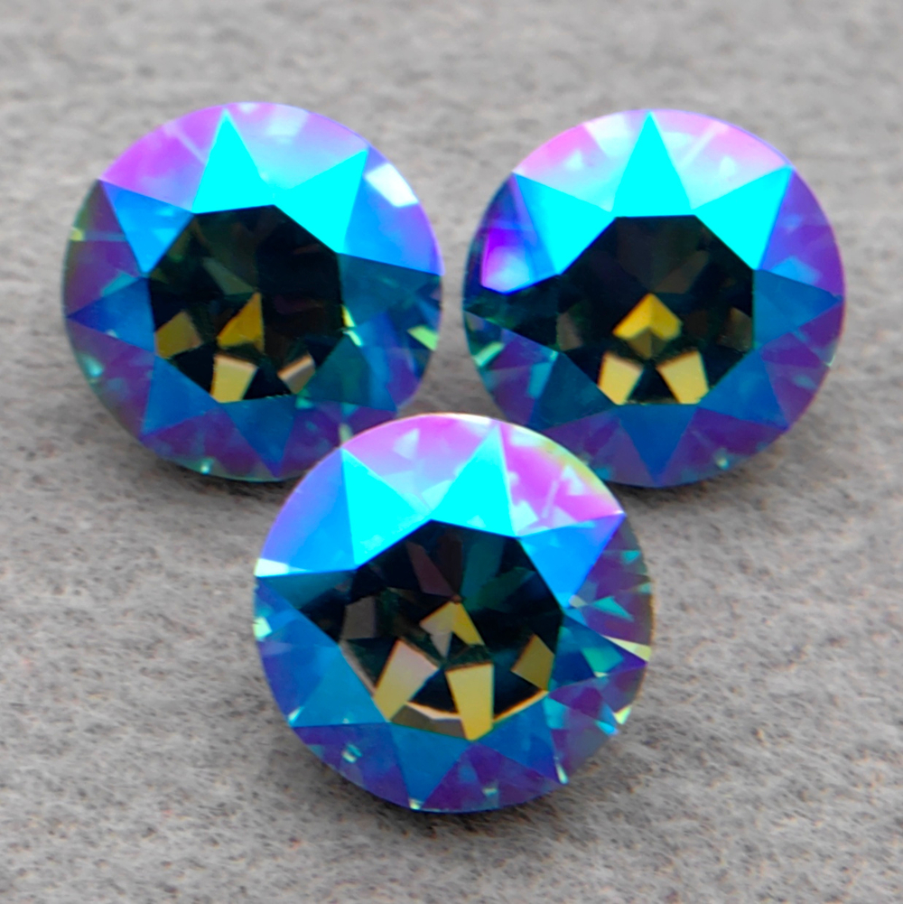 Шатон Swarovski 1088, цвет Светлый бирюзовый/Голубое северное сияние (Light Turquoise Blue AB F)