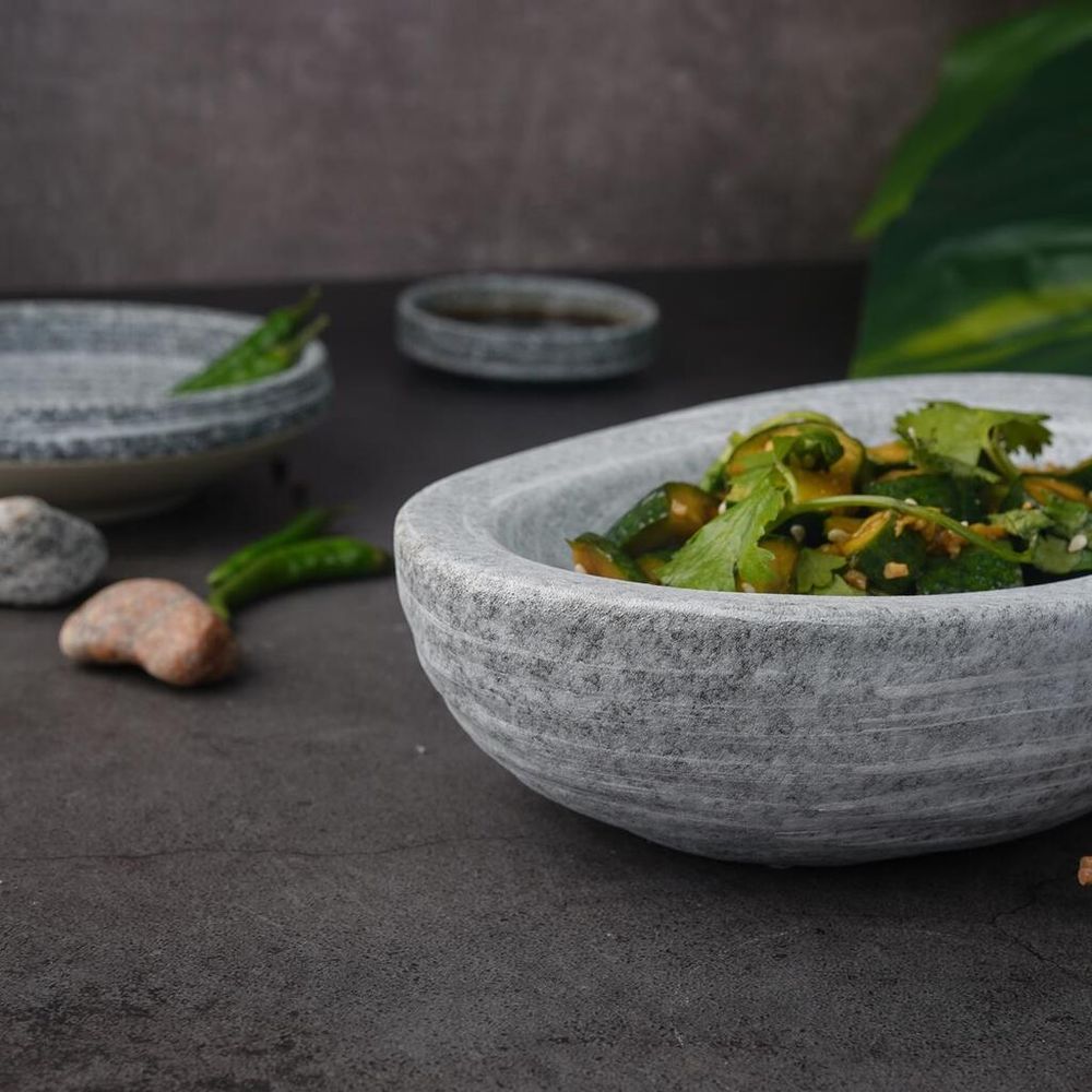 Салатник 120 мл 19*13,5 см h5,5 см емкость для закусок Stone Untouched Taiga P.L. [1]