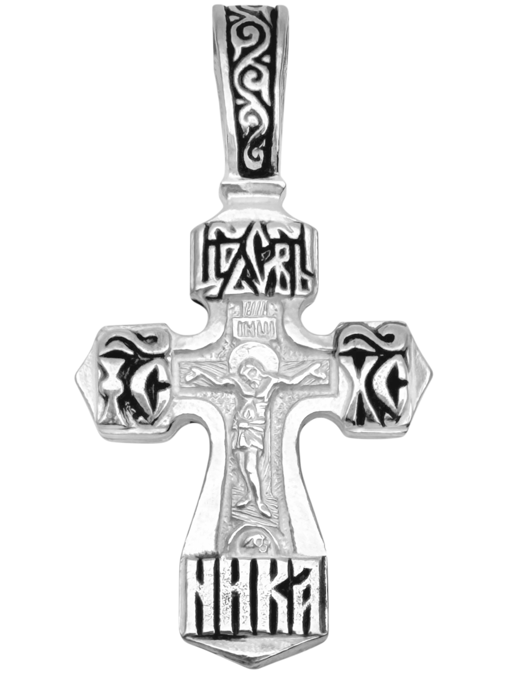 Крест из серебра/Чернение