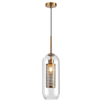 4940/1 PENDANT ODL22 401 античн.бронза/металл/прозрачный/стекло Подвес E27 1*40W CLOCKY