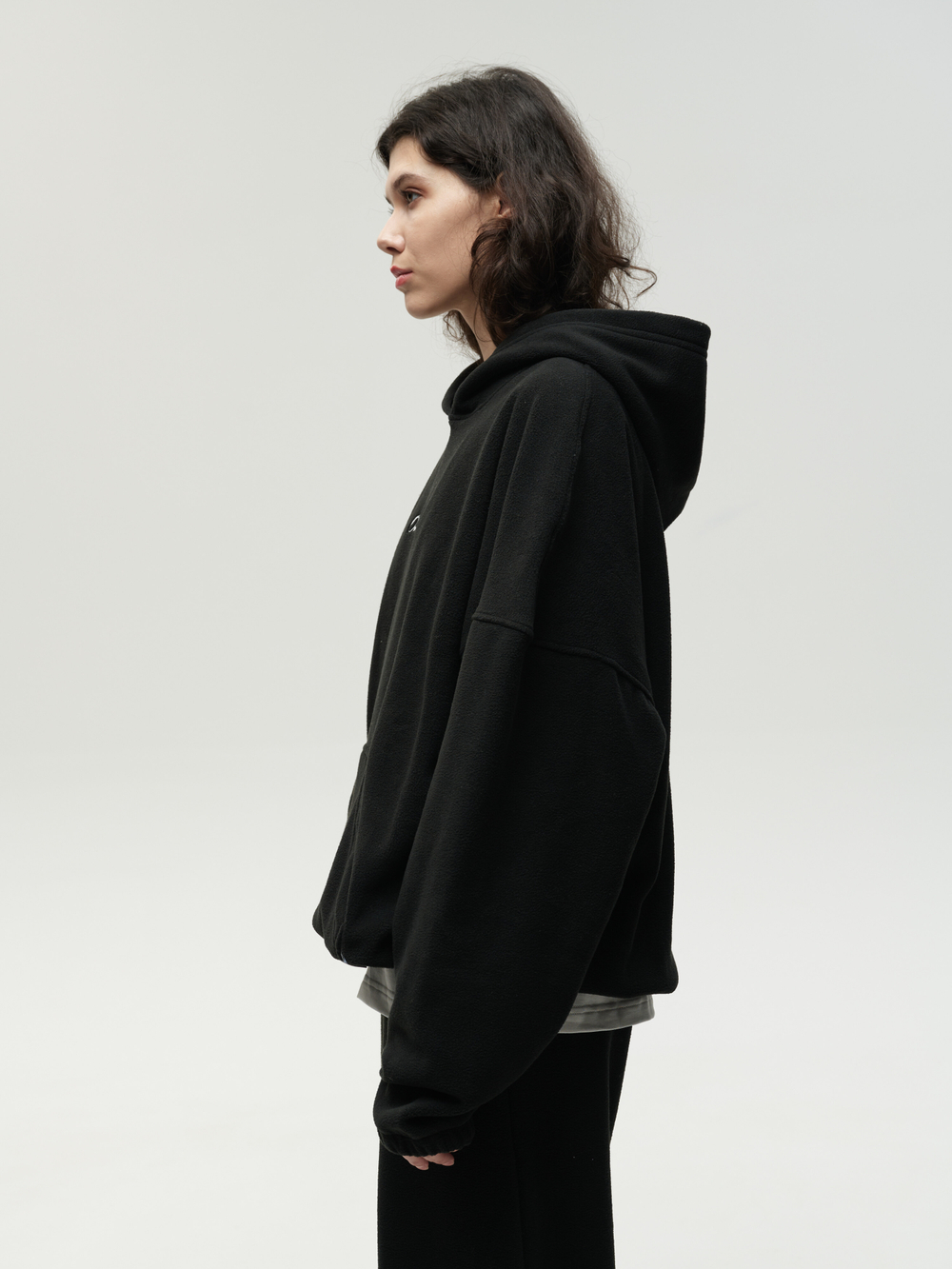 Drawstring Hoodie Black