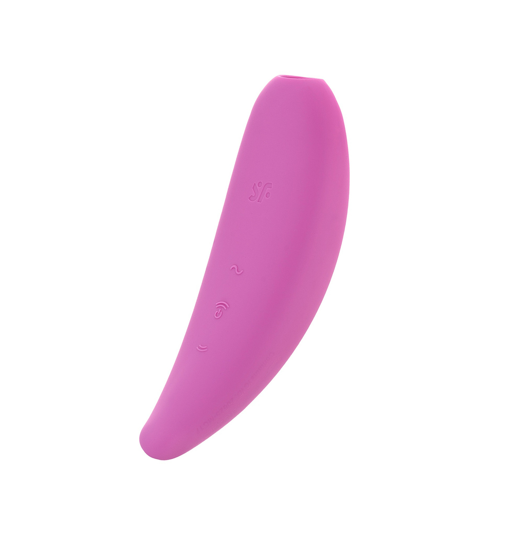 Вакуумно-волновой стимулятор Satisfyer Curvy 3+ с возможностью управления через приложение розовый