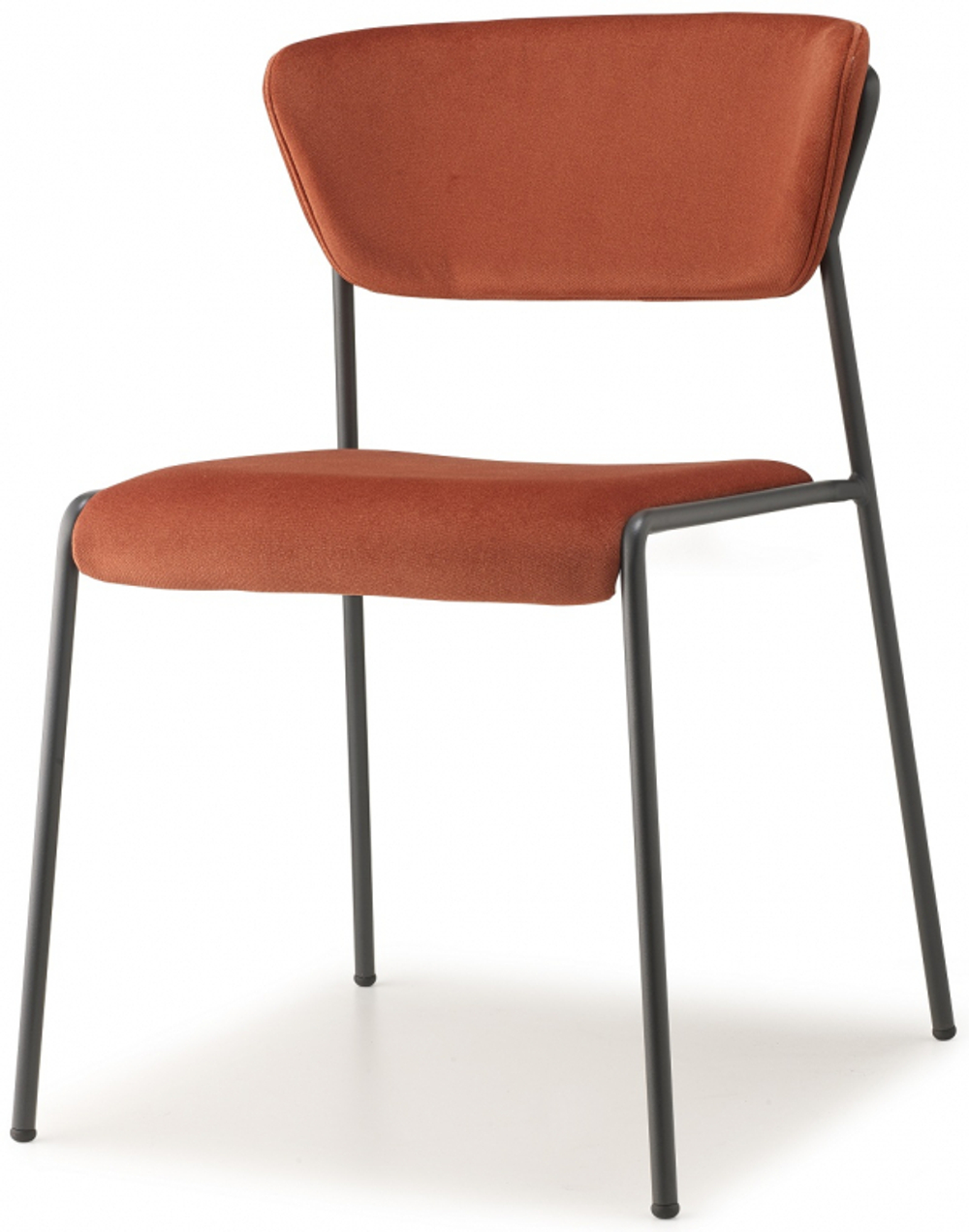 Стул с обивкой Scab Design Lisa, антрацит, красный