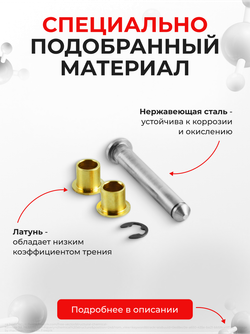 Ремкомплект (втулки) петель задних дверей Toyota Corolla (X-XII) [Кузов: E150; NZE151; ADE150; ZRE152; ZRE15#; ZRE153; NDE150; NRE150; ZZE150; ZRE151;ZRE152; E180;NDE180; NRE180; ZRE18#; NRE180; ZRE18#; ZWE186; MZEA12,ZRE212,ZWE21#] (2 петли, RPD9-2) 2006-2022