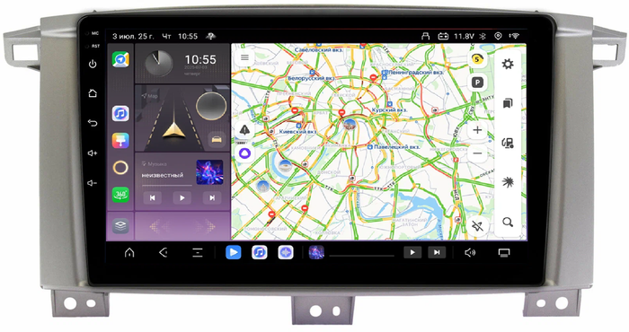 Магнитола для Toyota Land Cruiser 105 1998-2007 - Kuberg QLed, Android 13, Быстрейшая, CarPlay, SIM-слот