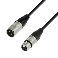 Adam Hall K4MMF0250 - кабель микрофонный REAN XLR (M) - XLR (F), 2 x 0.22 мм2, 2.5 м, черный