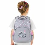 Рюкзак BRAUBERG SOFT, 2 отделения, 3 кармана, "Sleepy cat", СВЕТЯЩИЙСЯ, 40х31х15 см, 272035