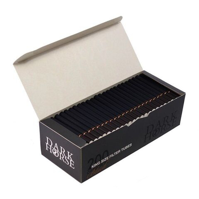 Комплект гильзы для сигарет "Dark Horse" Extra Long Carbon Black 24mm 5x200шт.