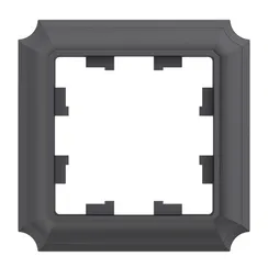 Рамка пластиковая на 1 пост Systeme Electric AtlasDesign Antique Базальт ATN101401