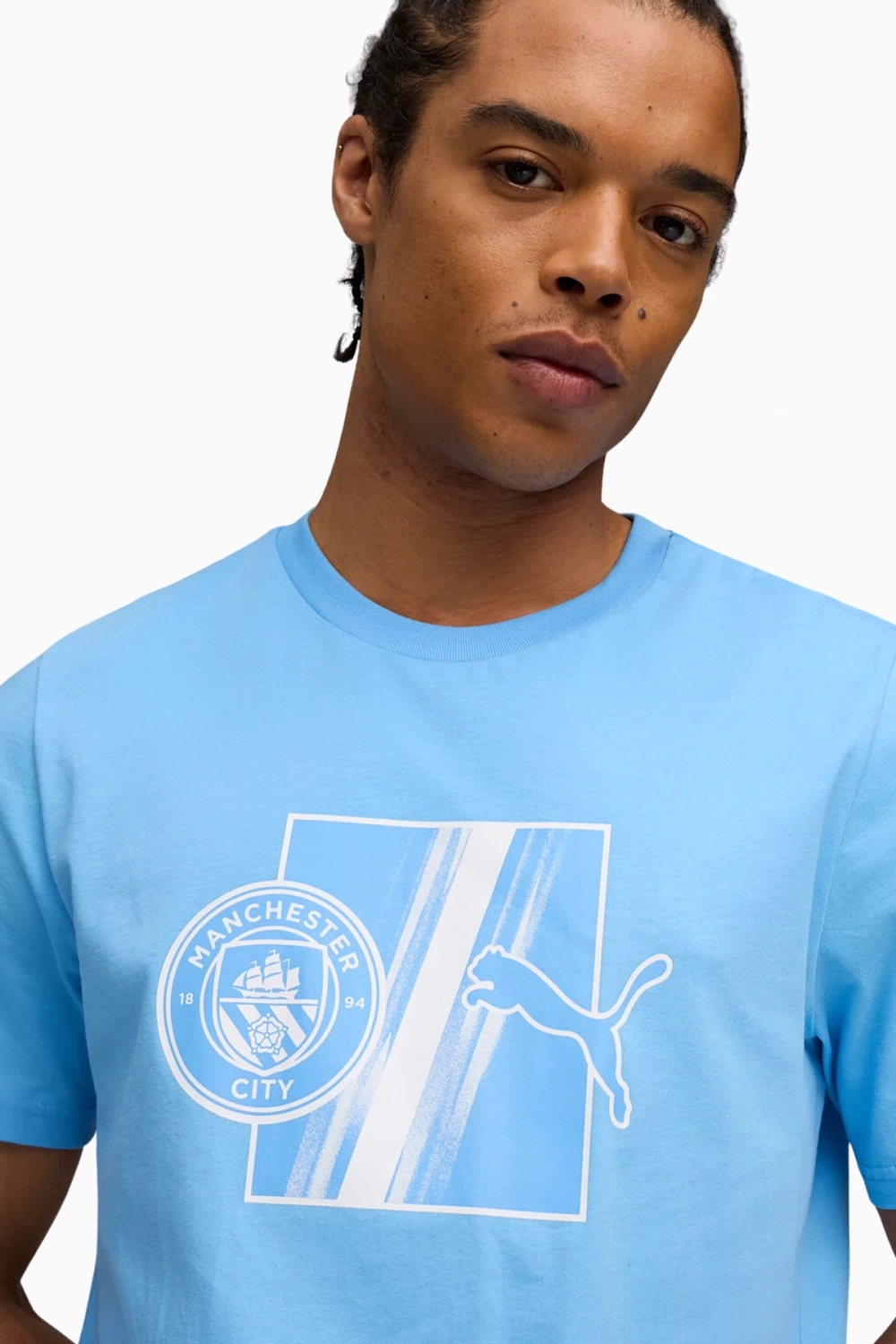 Футболка Puma Manchester City 25/26 FtblCulture Tee - голубой