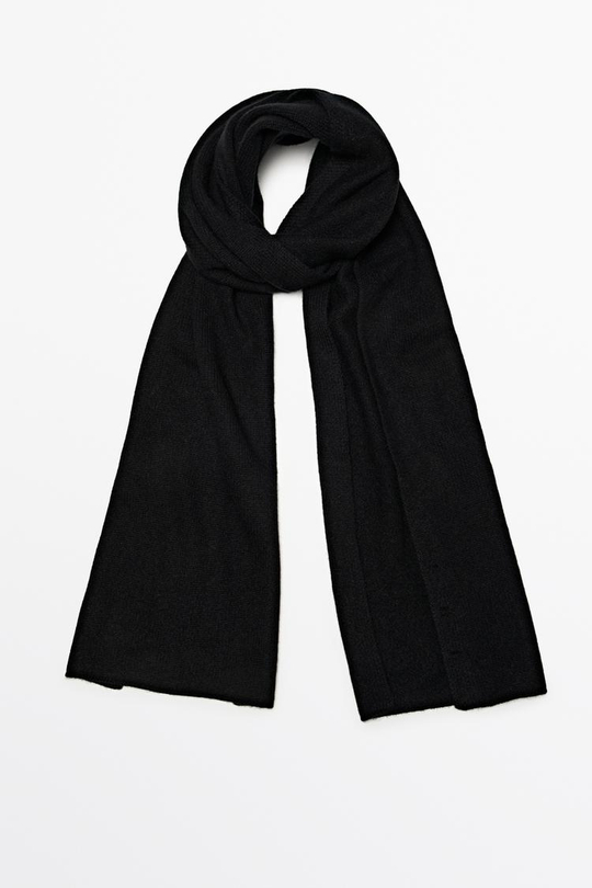 Massimo Dutti Шарф из 100% кашемира, черный