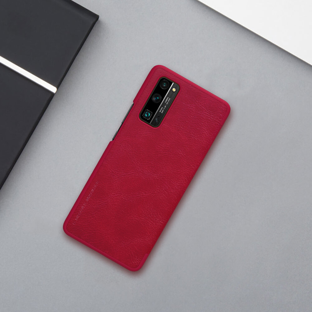 Кожаный чехол-книжка Nillkin Leather Qin для Huawei Honor 30 Pro / Honor 30 Pro+