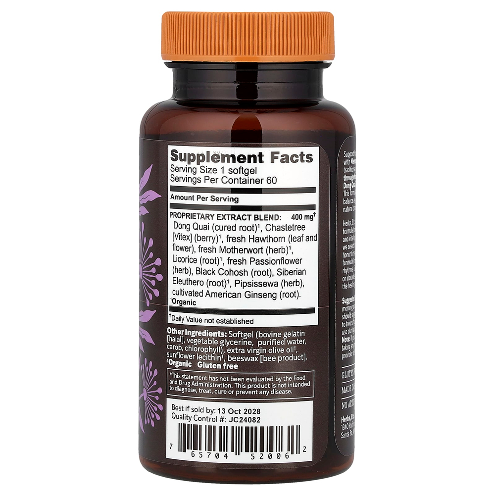 Herbs Etc., Menopautonic™, 60 капсул (400 мг в 1 капсуле)