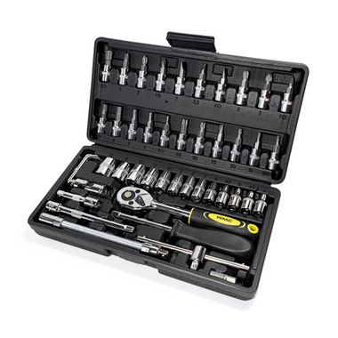 Набор инструментов 46пр. 1/4''(6гр.) (4-14мм) WMC TOOLS WMC-2462-5