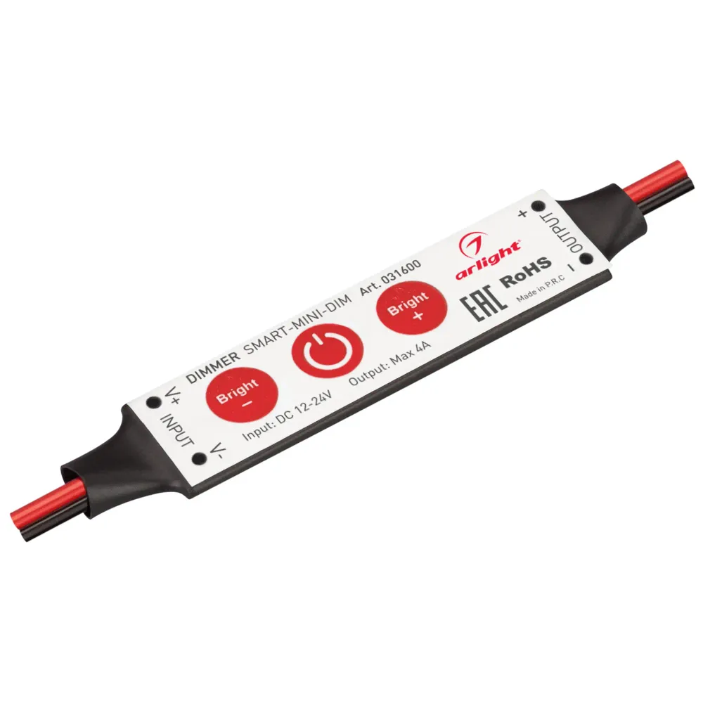 Диммер SMART-MINI-DIM (12-24V, 1x4A) (Arlight, IP20 Пластик, 5 лет) Диммер SMART-MINI-DIM (12-24V, 1x4A) (Arlight, IP20 Пластик, 5 лет)